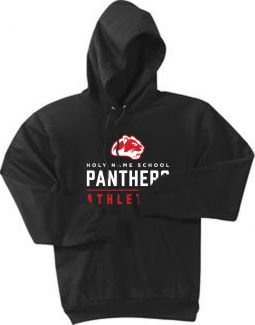 Fleece Pullover Hooded Sweatshirt, Black